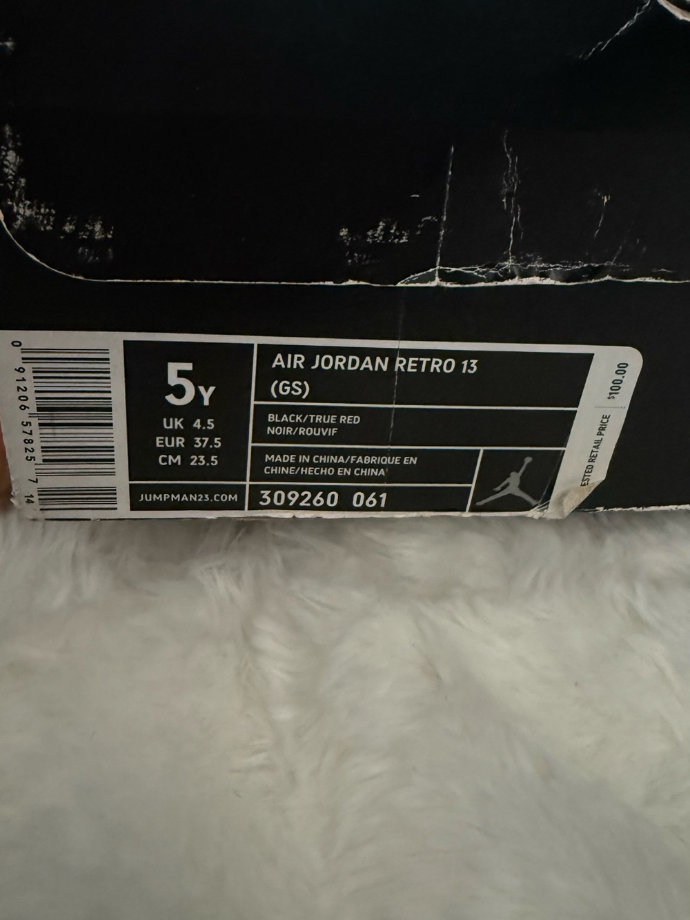 Air Jordan Retro 13 Sneakers -Original shoe in box (Black/Red) - Picture 2 of 4